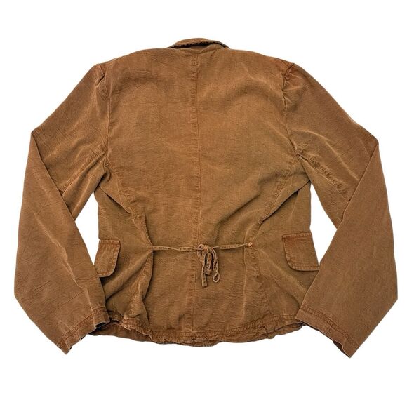 Vintage Johnny Was Jacket Size Small Brown Double Breasted‎ Blazer Boho Indie - Picture 2 of 10
